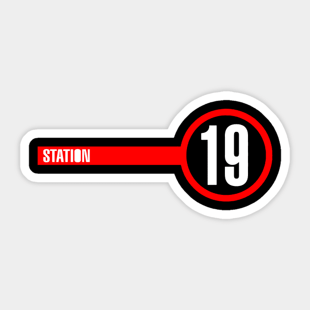 Station 19 Reds Sticker by Stars A Born